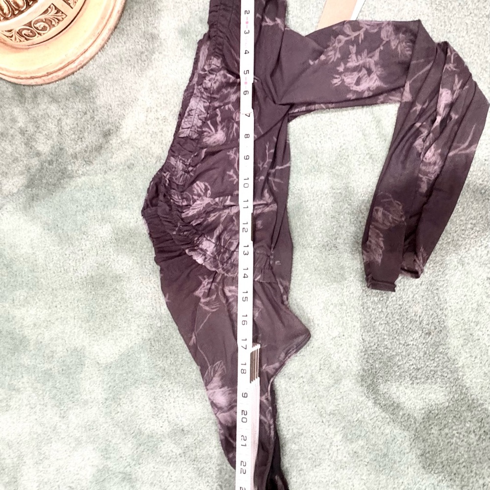 NWT Free People Black and Gray Floral Bodysuit - Picture 9 of 9